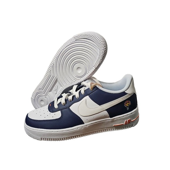 NEW Size 6Y Shoes Grade-School Nike Air Force 1 LV8 (GS) NavyWhite FN7239 410